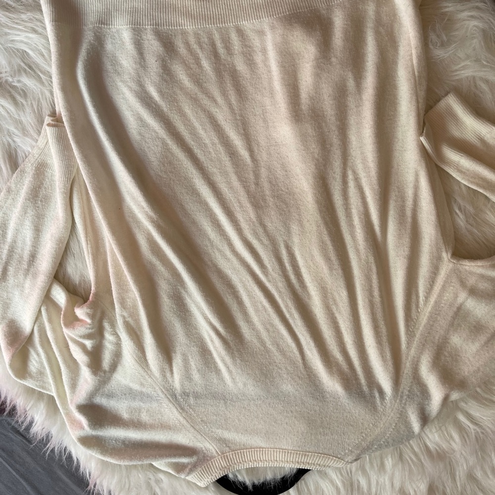 White cardigan
